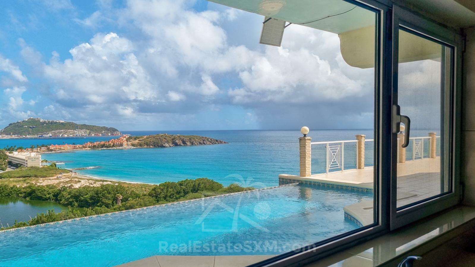 Luxury Caribbean property for sale in St Maarten: Villa Athena, Beethoven Rd. Unbelievable views! 