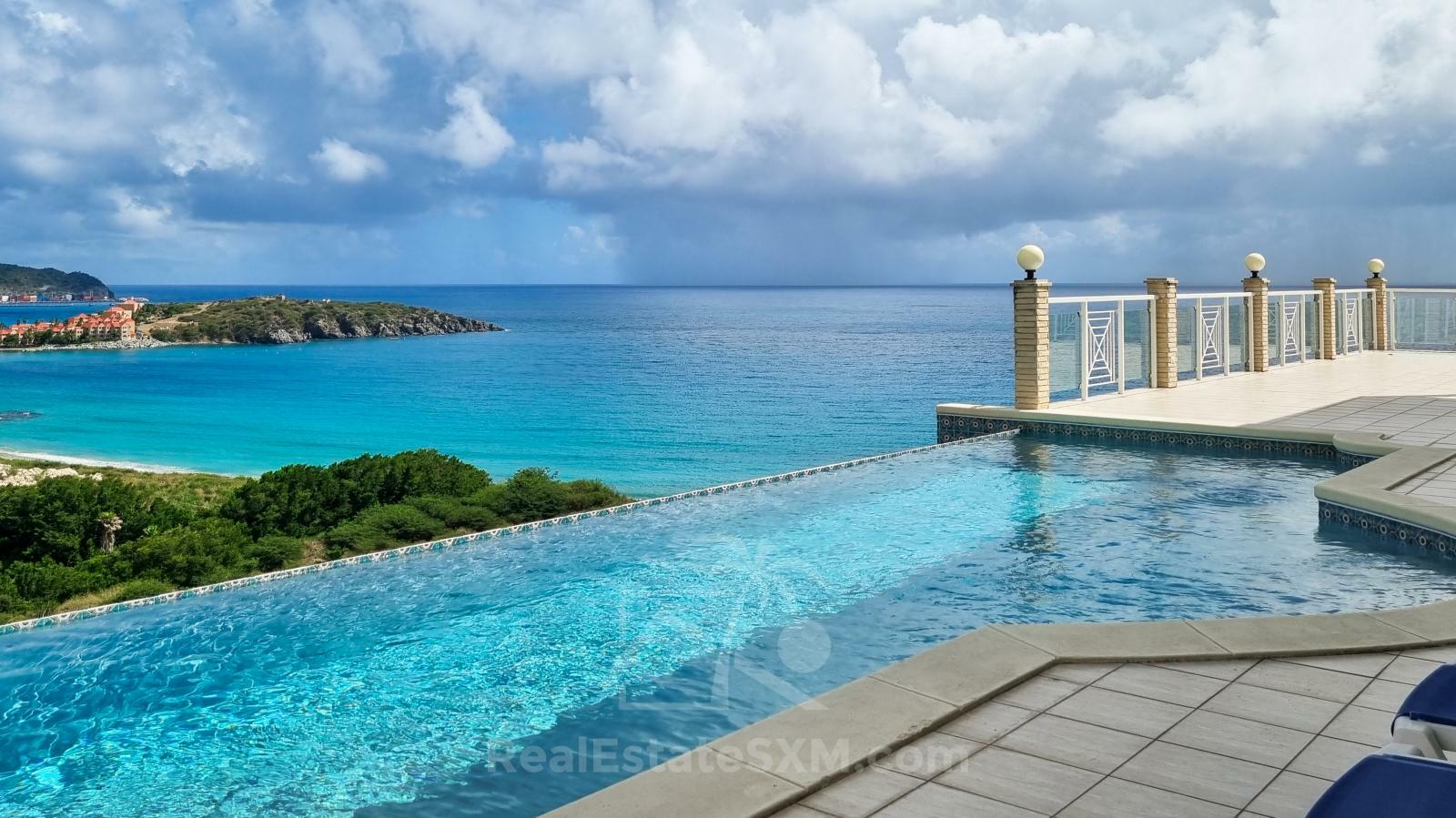 Luxury Caribbean property for sale in St Maarten: Villa Athena, Beethoven Rd. Unbelievable views! 