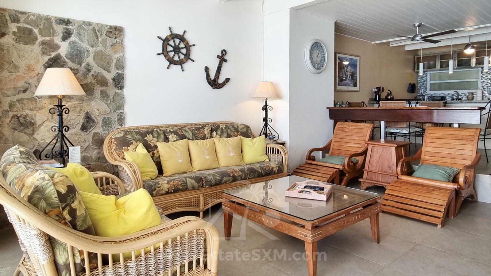 Caribbean Beachfront Villa in St Maarten for sale. Great Bay. Gated exclusive community
