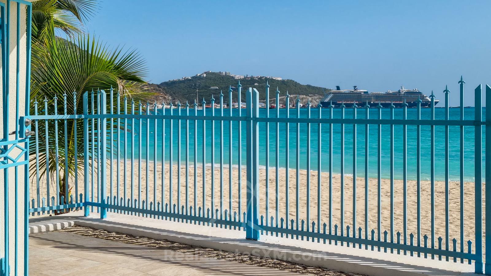Caribbean Beachfront Villa in St Maarten for sale. Great Bay. Gated exclusive community