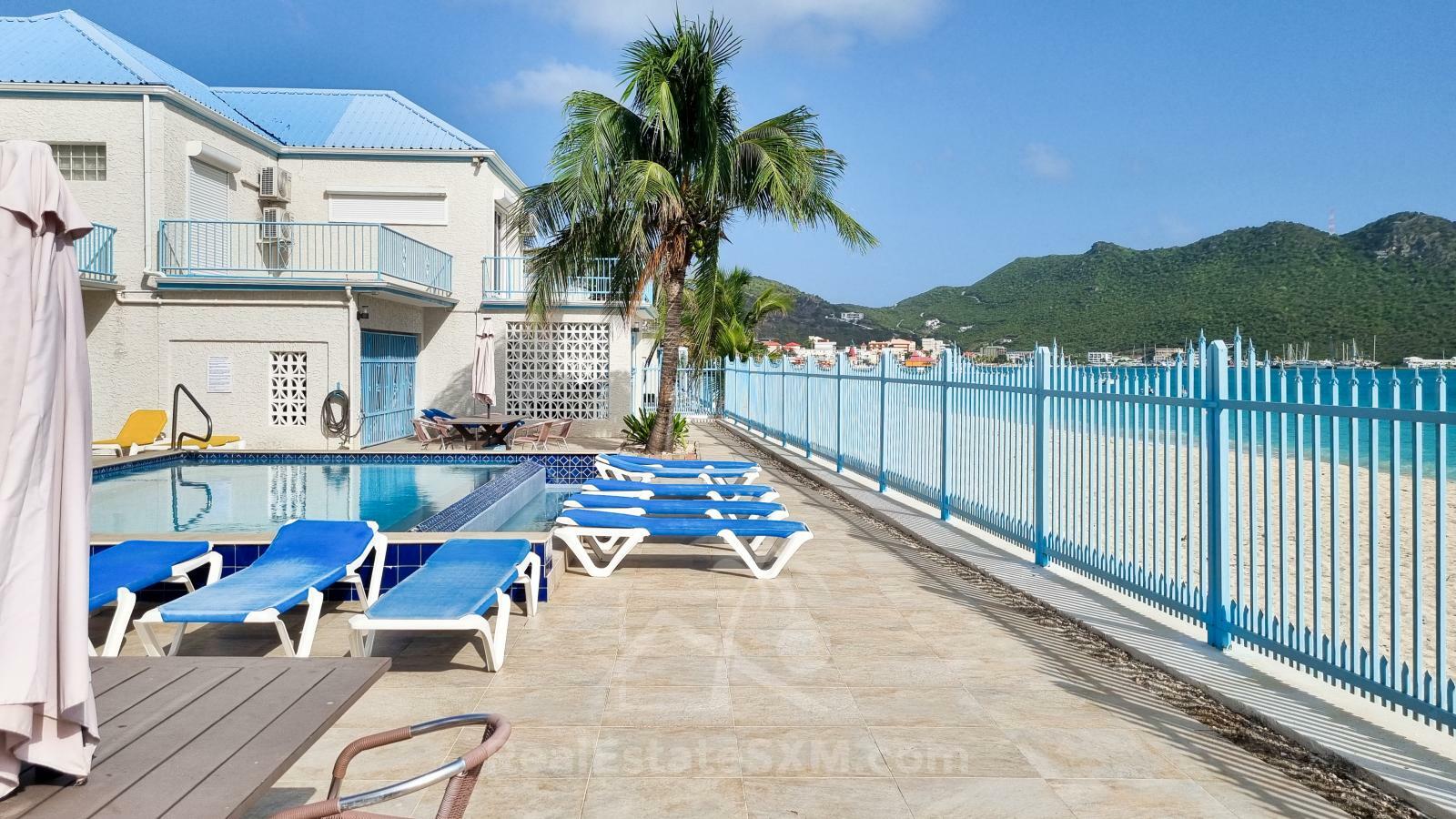 Caribbean Beachfront Villa in St Maarten for sale. Great Bay. Gated exclusive community
