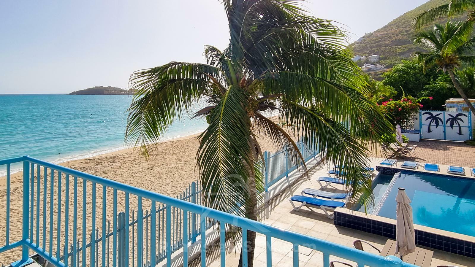 Caribbean Beachfront Villa in St Maarten for sale. Great Bay. Gated exclusive community
