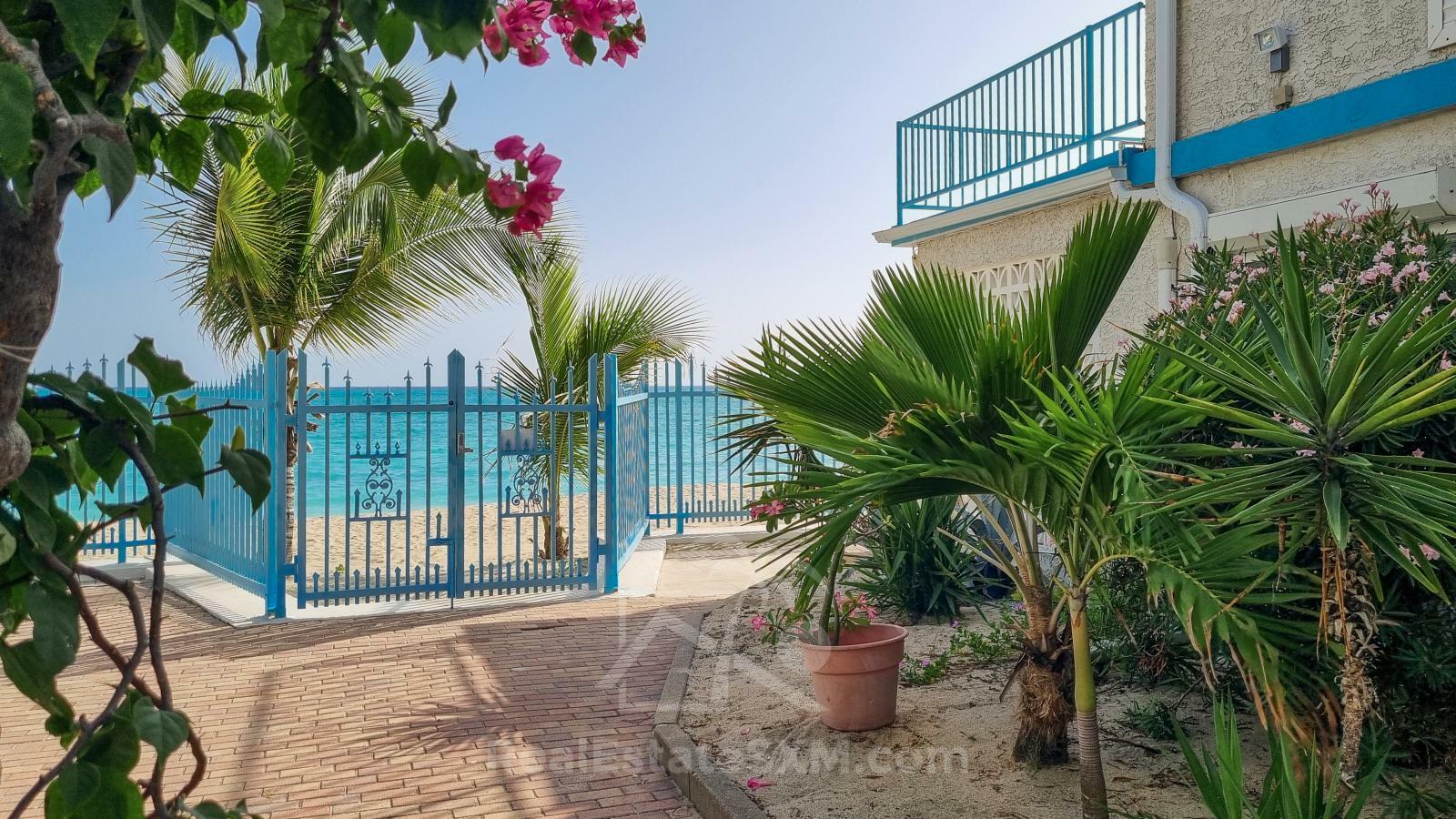 Caribbean Beachfront Villa in St Maarten for sale. Great Bay. Gated exclusive community