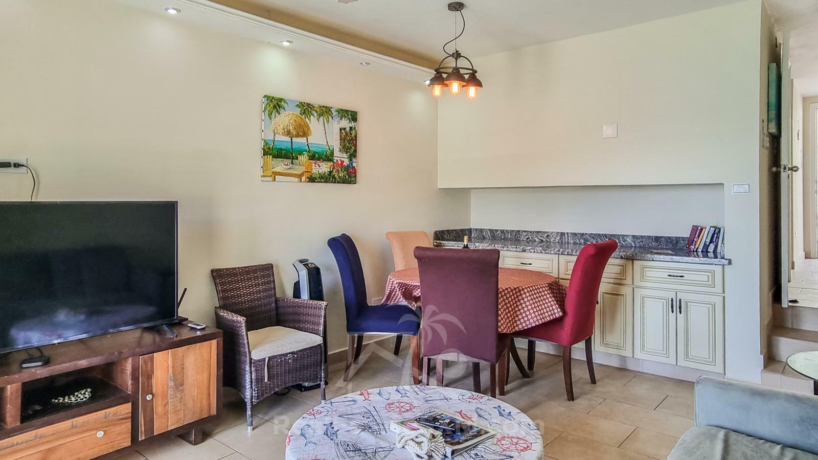 St Maarten home FOR SALE 2-bedroom condo Ocean-Front in Point Blanche. Swimming Pool. 