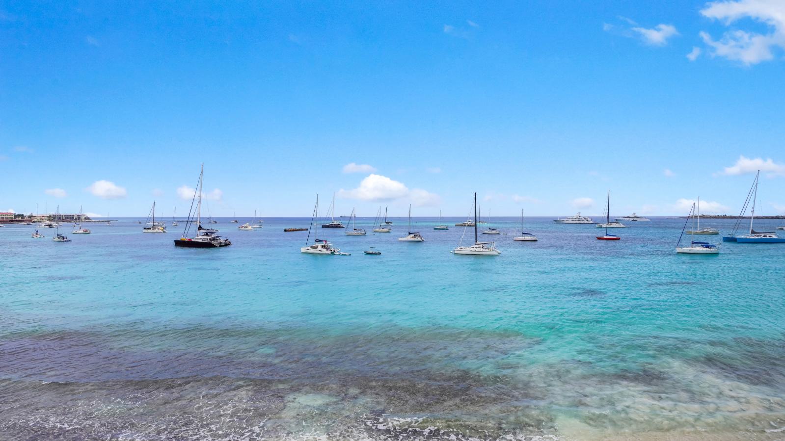 Luxury Modern Beachfront Condo in St Maarten, Simpson Bay Beach Aqualina. Caribbean Sea Sunsets view