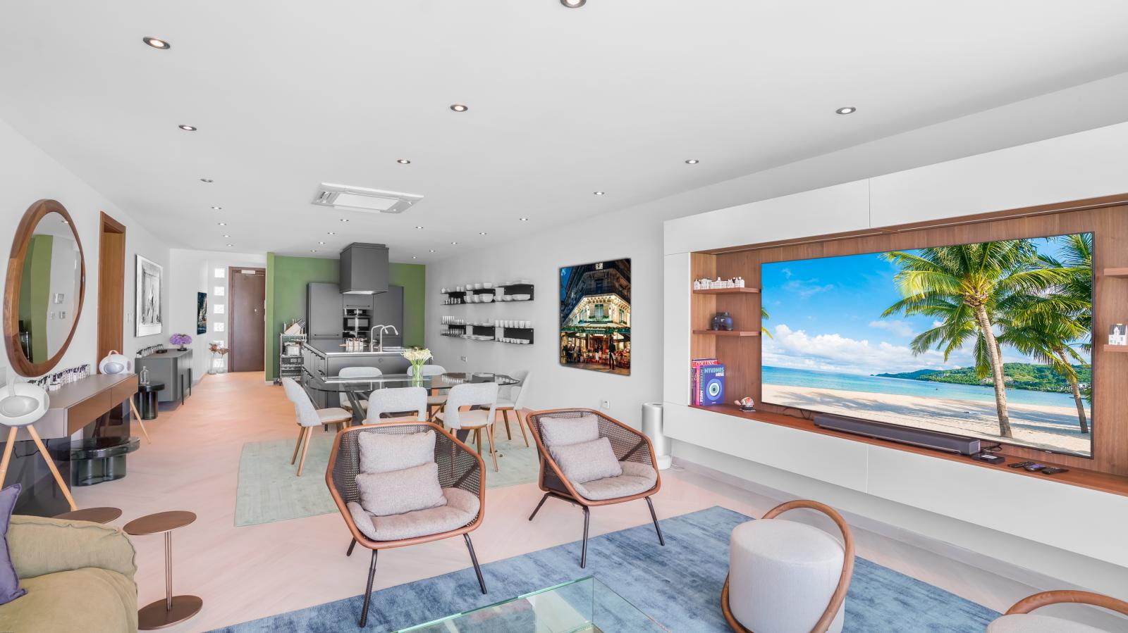 Luxury Modern Beachfront Condo in St Maarten, Simpson Bay Beach Aqualina. Caribbean Sea Sunsets view