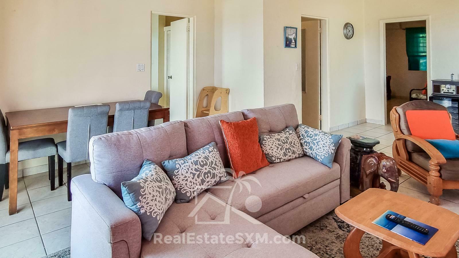 RENT Standalone Townhouse in Guana Bay, Sint Maarten. Peaceful living. Ocean view. Garage. Generator