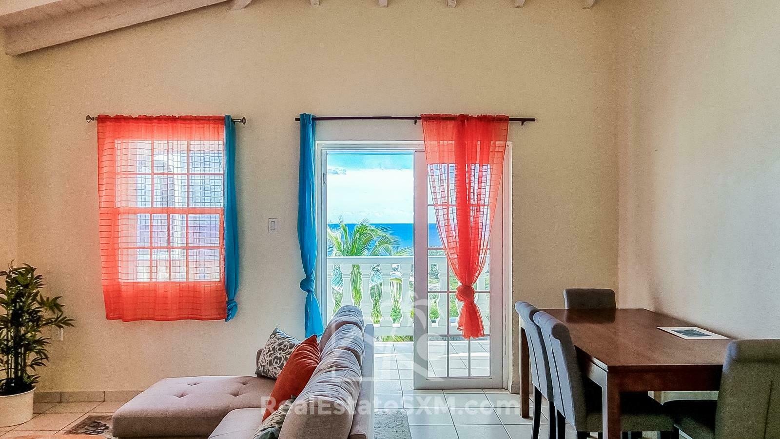 RENT Standalone Townhouse in Guana Bay, Sint Maarten. Peaceful living. Ocean view. Garage. Generator