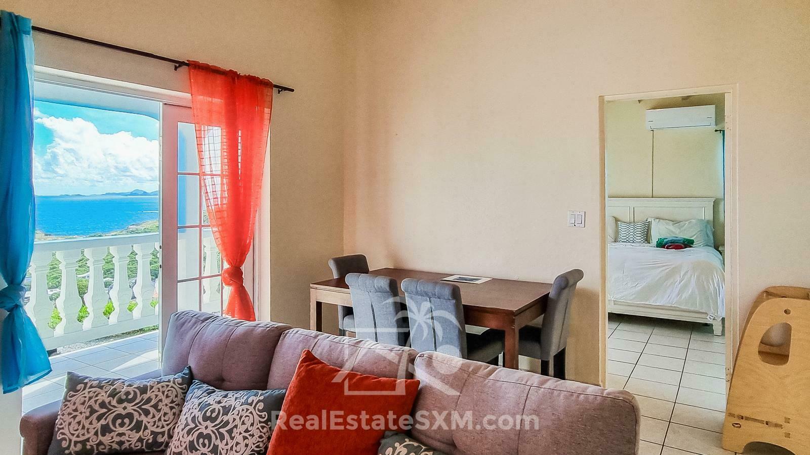 RENT Standalone Townhouse in Guana Bay, Sint Maarten. Peaceful living. Ocean view. Garage. Generator