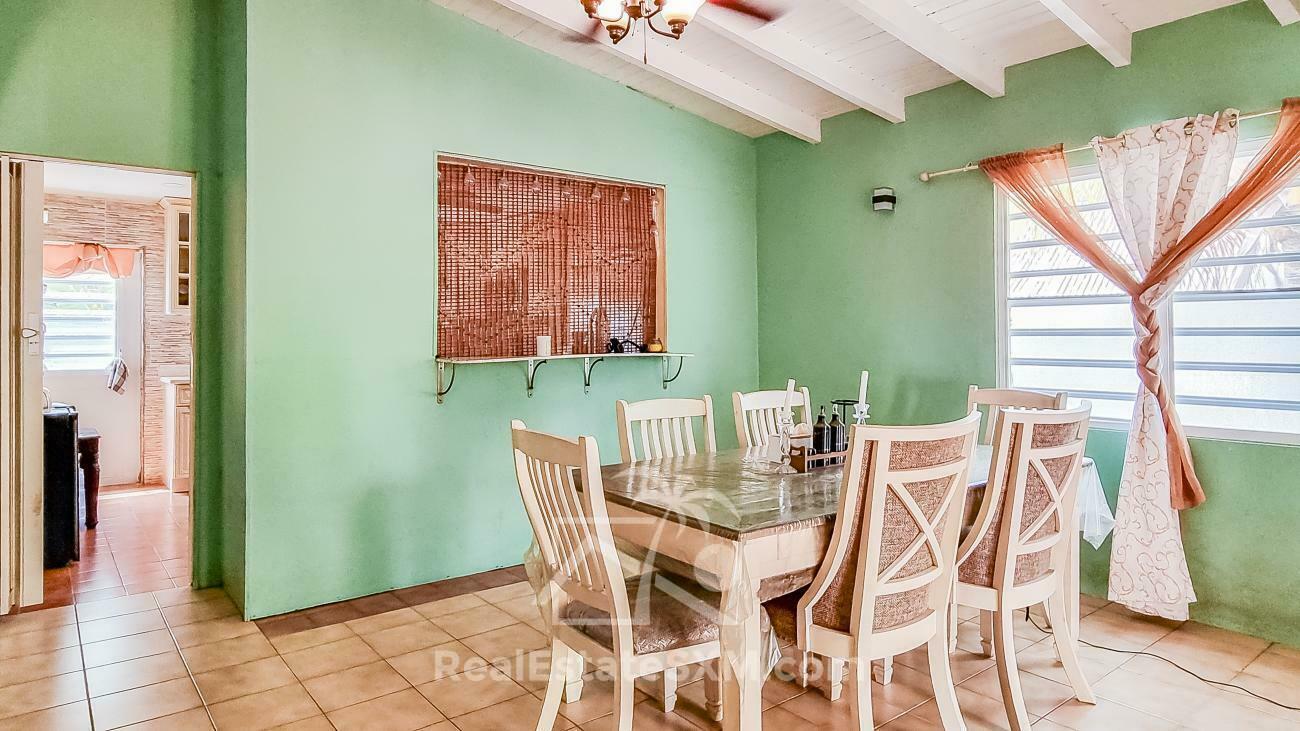 St Maarten House For Sale. Point Blanche. Flat land.  4BR + extra income 2x 1BR. Garage