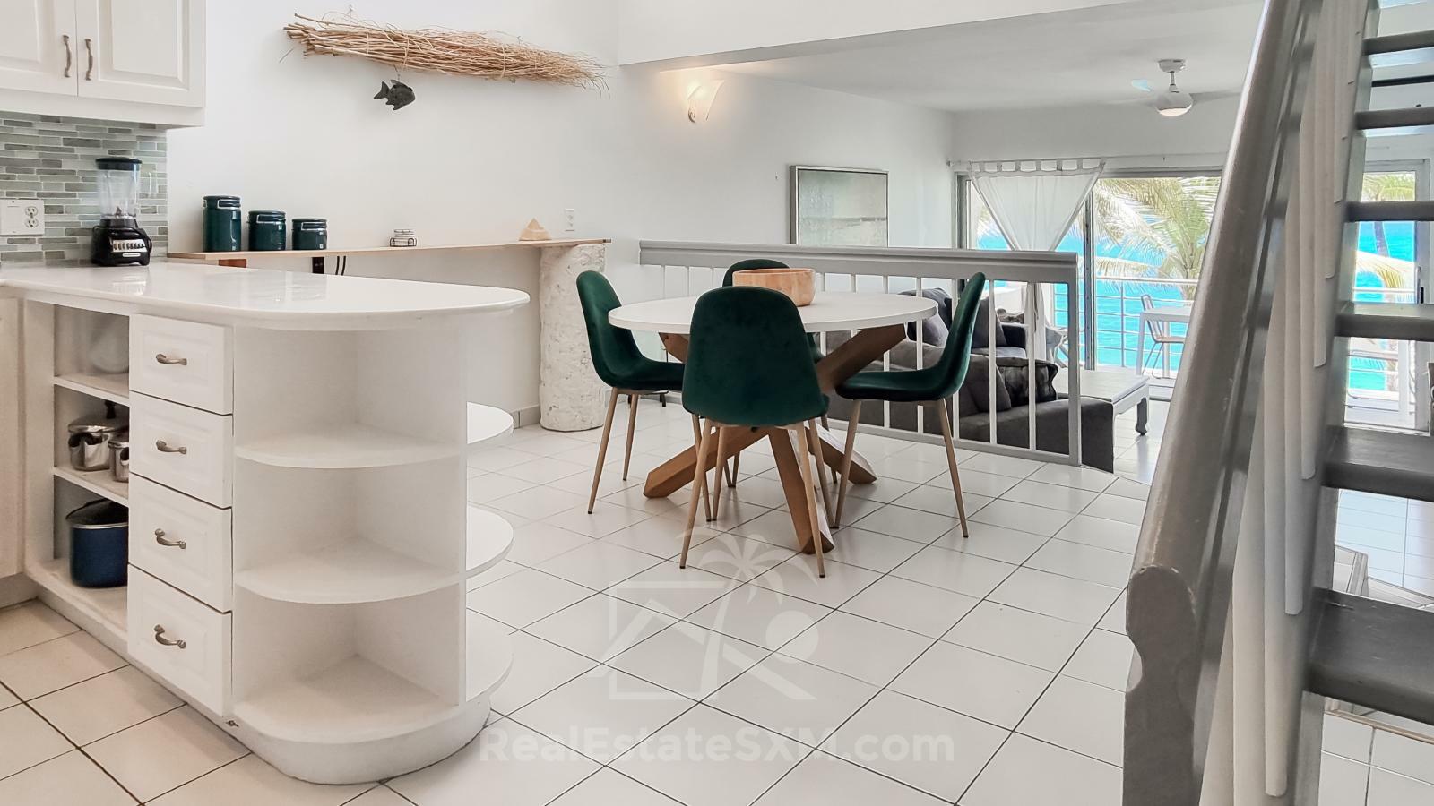 Oceanfront 3-Bedroom Condo in Cupecoy Beach Club SXM. Caribbean Sunsets! Spacious. 2-levels