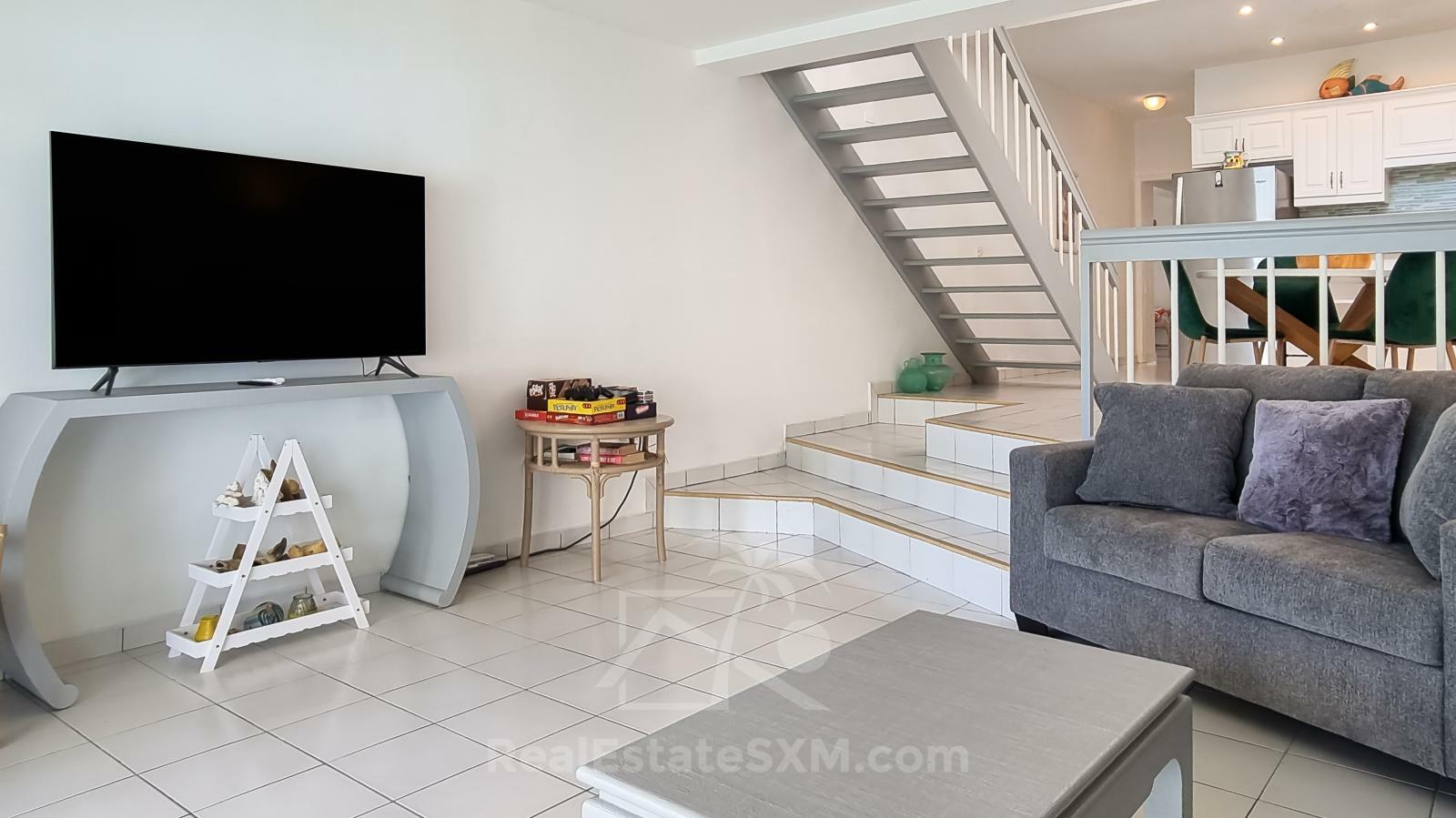 Oceanfront 3-Bedroom Condo in Cupecoy Beach Club SXM. Caribbean Sunsets! Spacious. 2-levels