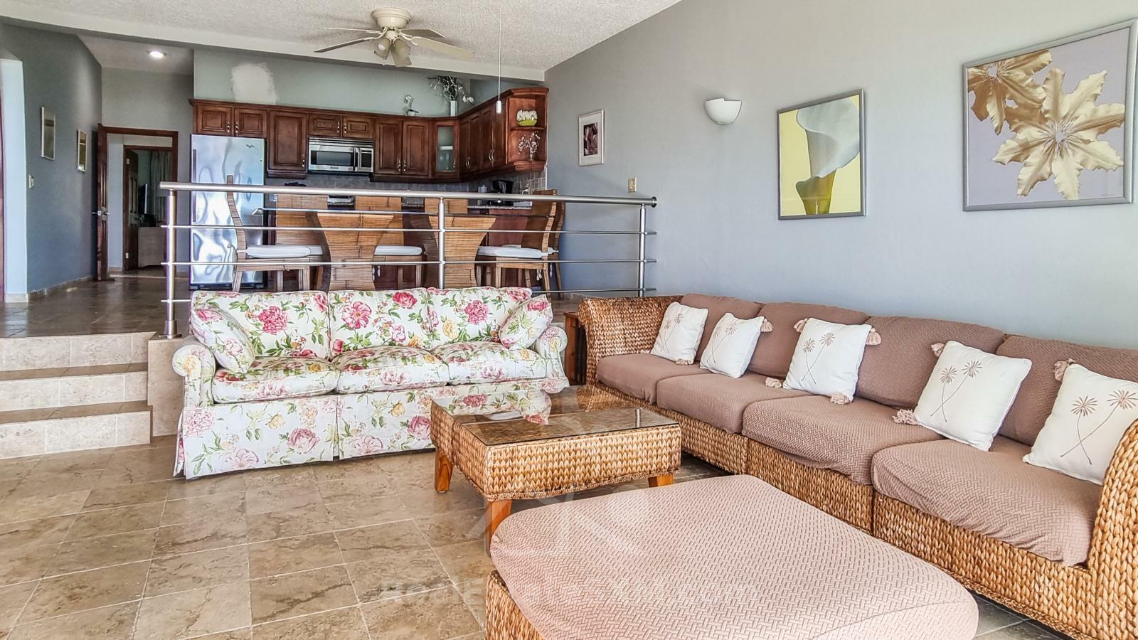 Waterfront condo in St Maarten Cupecoy Beach Club For Sale. Caribbean Sunsets. Private Beach. Gated