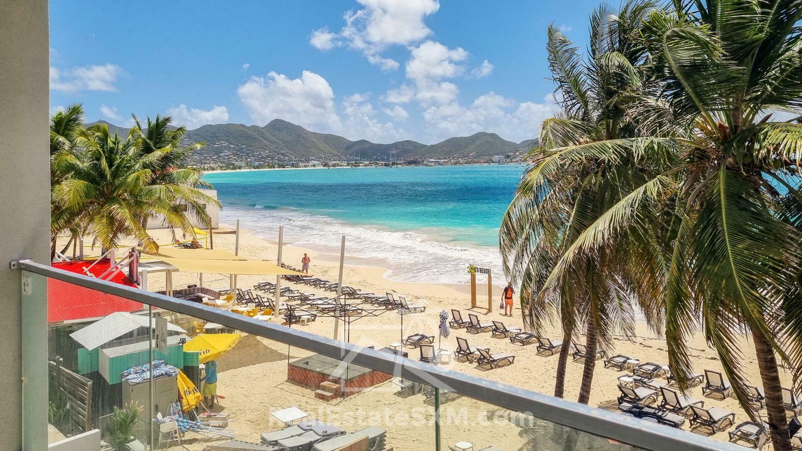 Right on the Simpson Bay Beach! 2BR Condo FOR SALE. Beacon Hill. Brand NEW. Breathtaking views