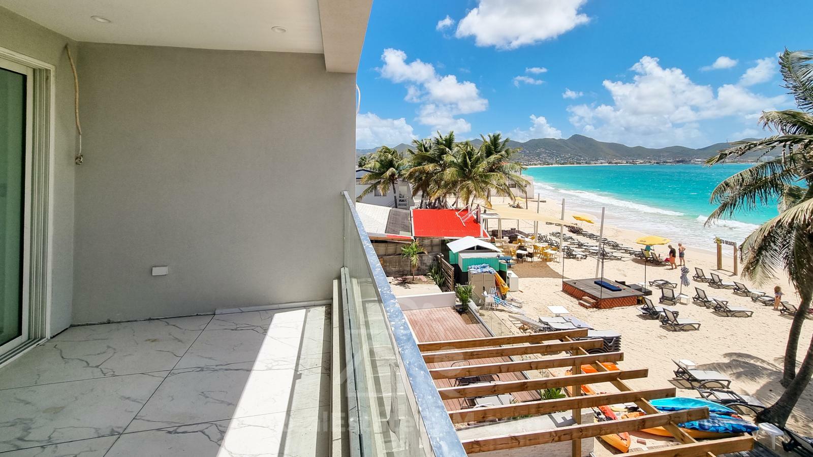Right on the Simpson Bay Beach! 2BR Condo FOR SALE. Beacon Hill. Brand NEW. Breathtaking views