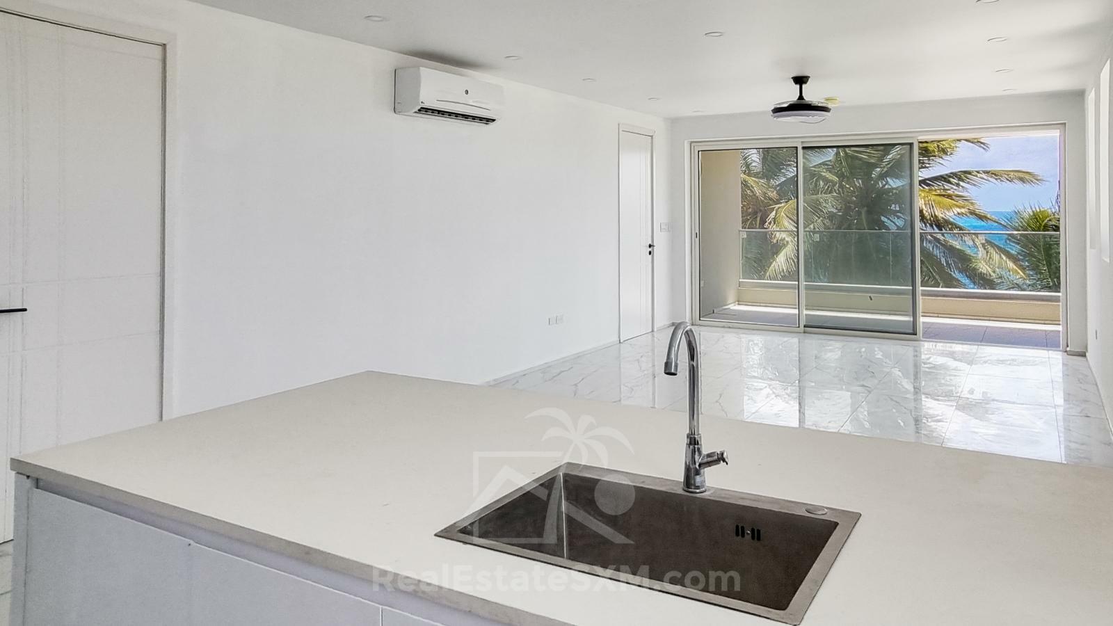 Right on the Simpson Bay Beach! 2BR Condo FOR SALE. Beacon Hill. Brand NEW. Breathtaking views