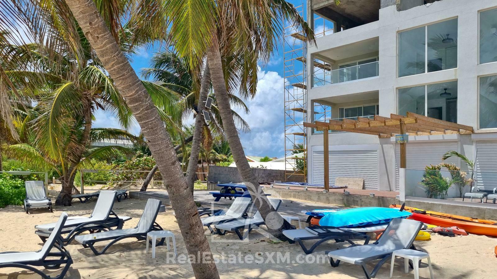 Right on the Simpson Bay Beach! 2BR Condo FOR SALE. Beacon Hill. Brand NEW. Breathtaking views