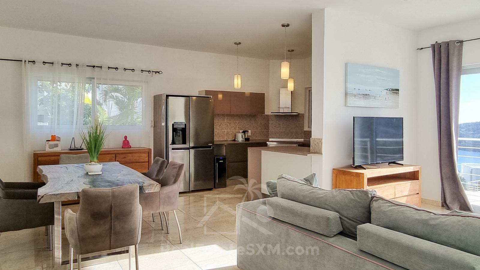 St Maarten Modern Luxury Villa in Indigo Bay FOR SALE. Views & Caribbean sunsets. Rooftop. SeaAzul
