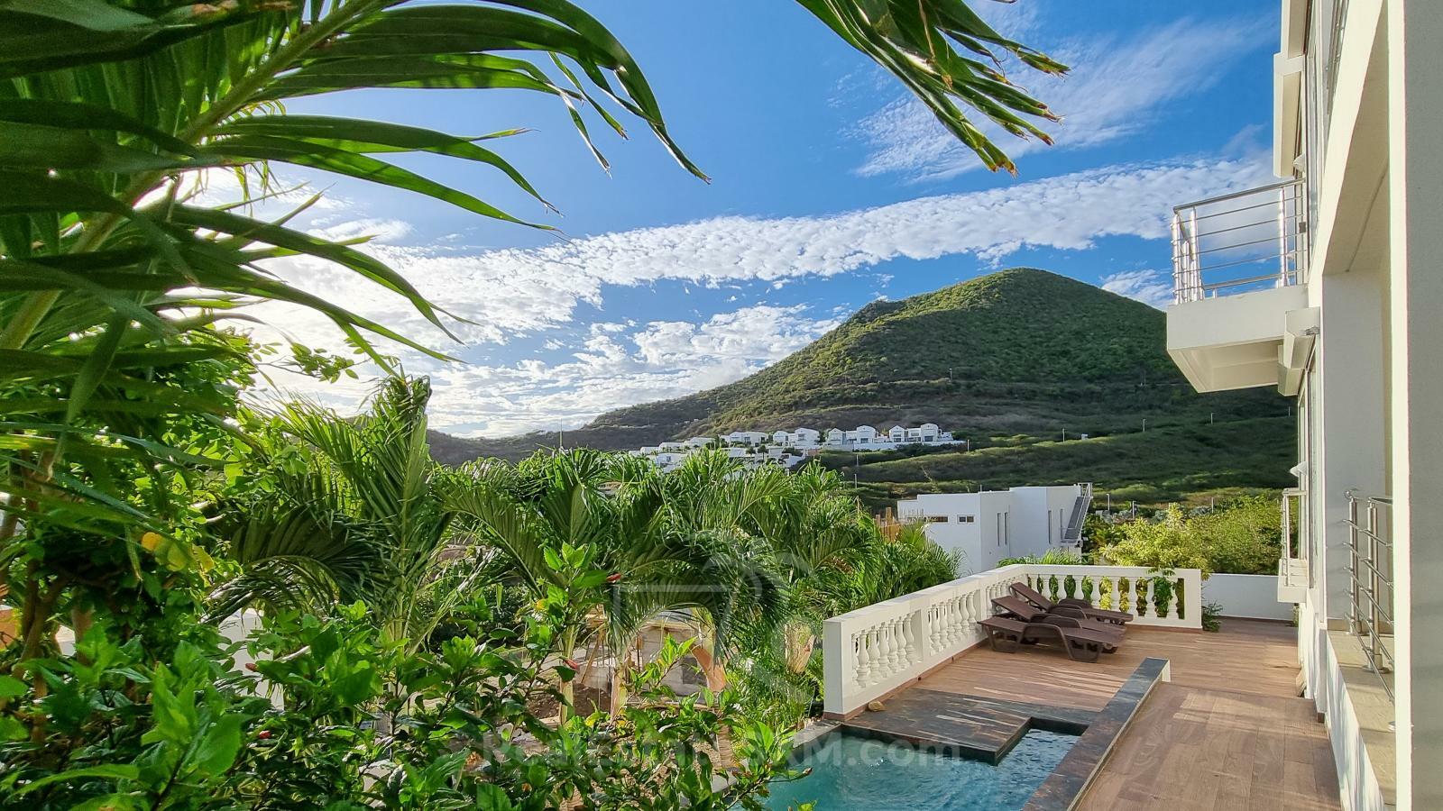 St Maarten Modern Luxury Villa in Indigo Bay FOR SALE. Views & Caribbean sunsets. Rooftop. SeaAzul