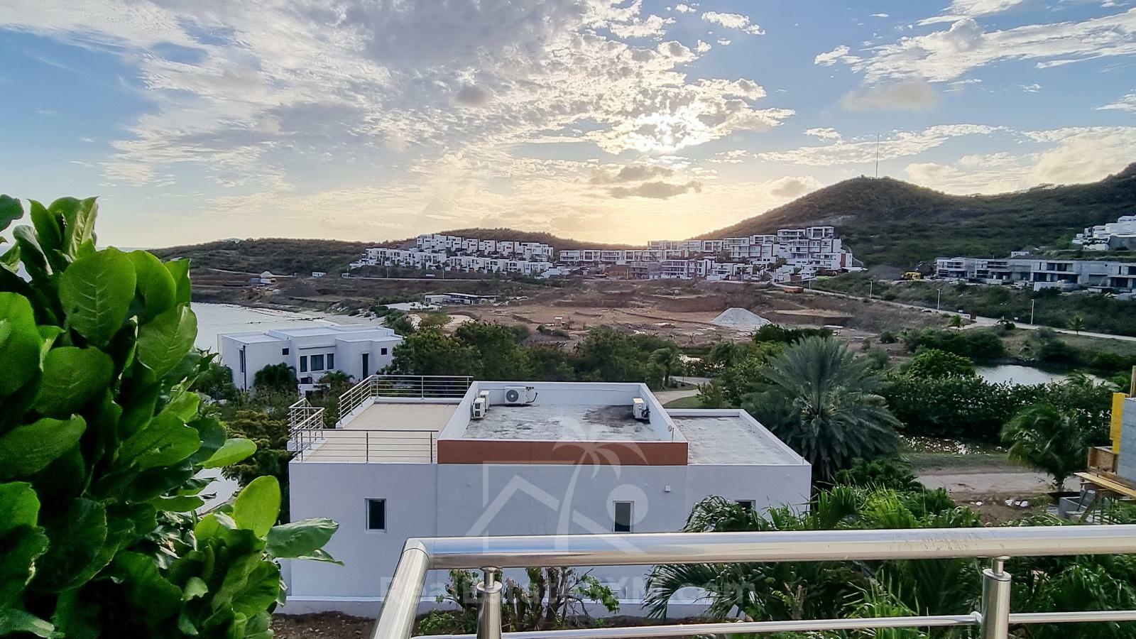 St Maarten Modern Luxury Villa in Indigo Bay FOR SALE. Views & Caribbean sunsets. Rooftop. SeaAzul