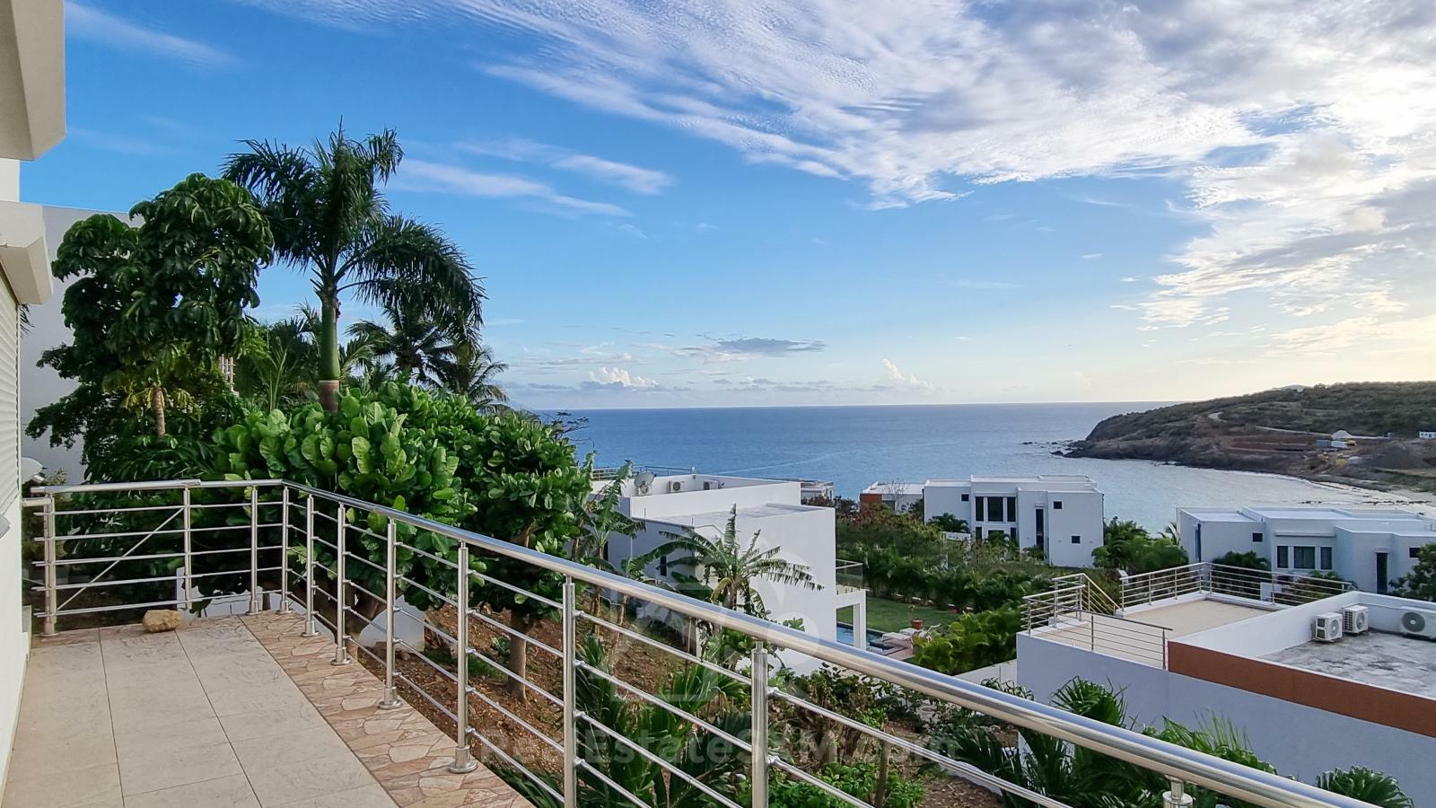 St Maarten Modern Luxury Villa in Indigo Bay FOR SALE. Views & Caribbean sunsets. Rooftop. SeaAzul