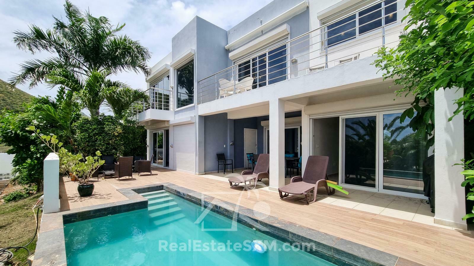 Modern Luxury Villa in Indigo Bay St Maarten FOR SALE. Views & Caribbean Sunsets. Rooftop. SeaVista