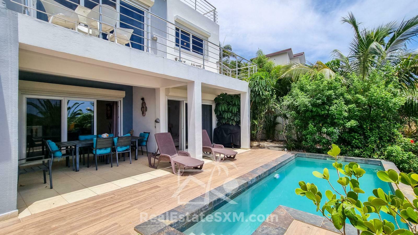Modern Luxury Villa in Indigo Bay St Maarten FOR SALE. Views & Caribbean Sunsets. Rooftop. SeaVista