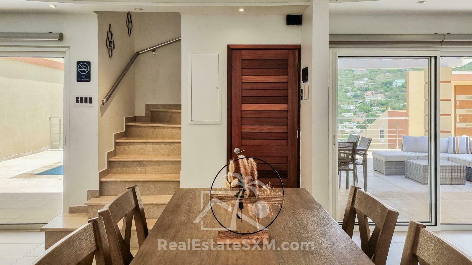 2-Bedroom Townhouse with Private Pool. Valley Estate, St. Maarten. Beautiful Views. Gated Peaceful