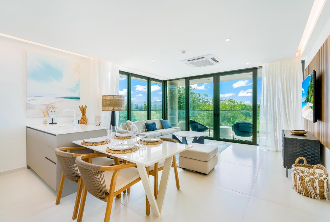 Fourteen 1BR Condo at Mullet Bay Beach for sale. Corner bedroom unit, ground floor convinience A104