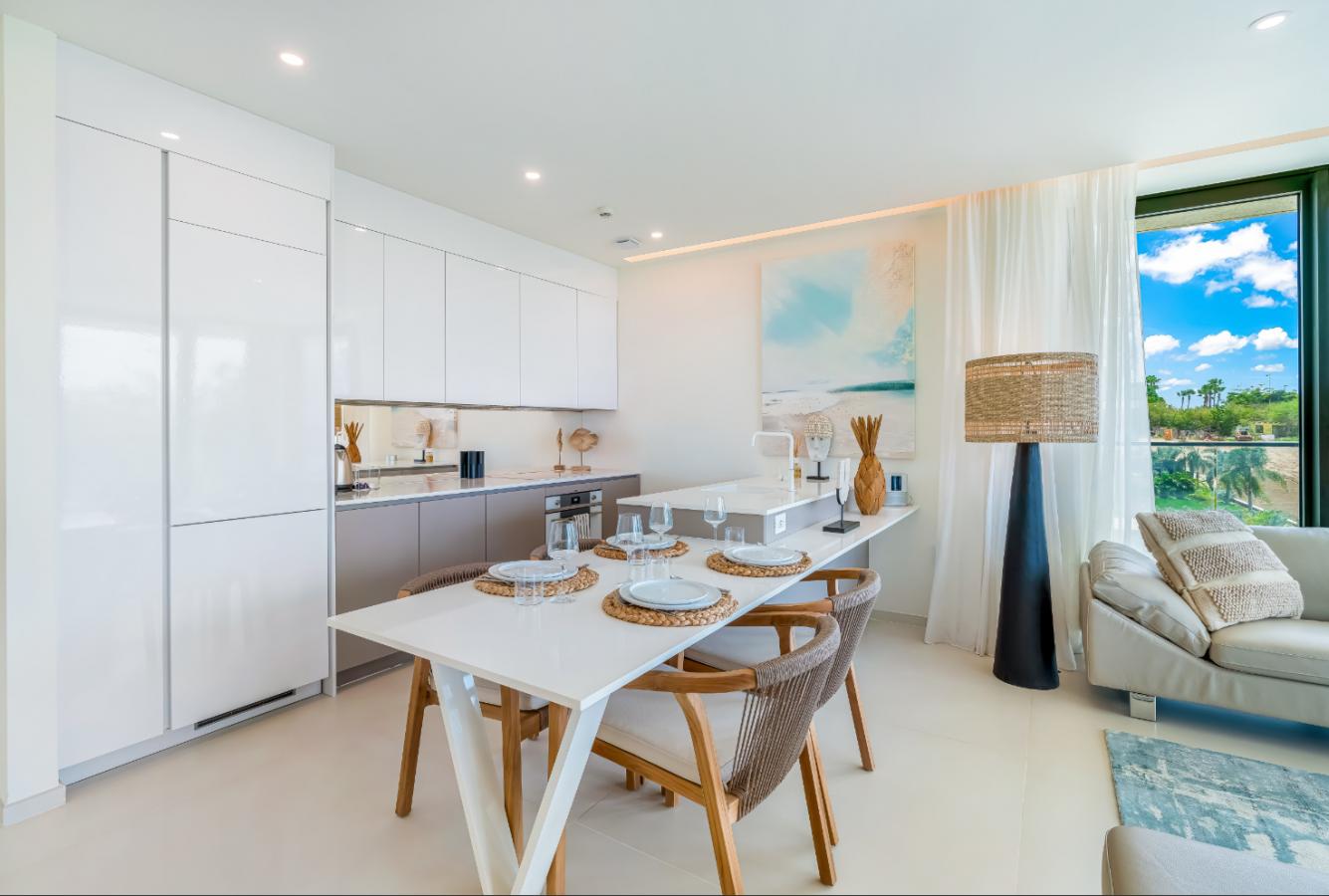 Fourteen 1BR Condo at Mullet Bay Beach for sale. Corner bedroom unit, ground floor convinience A104