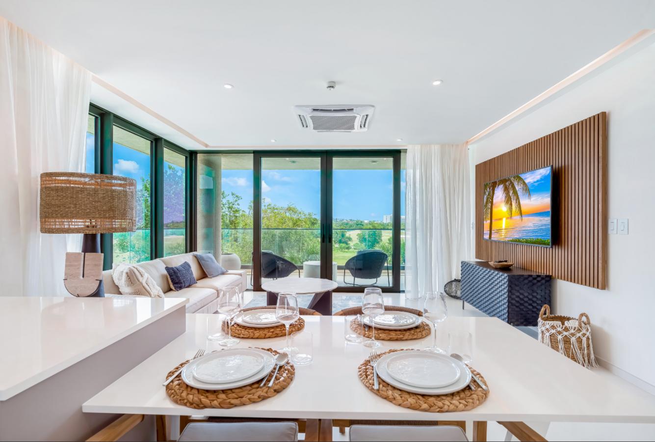 Fourteen 1BR Condo at Mullet Bay Beach for sale. Corner bedroom unit, ground floor convinience A104