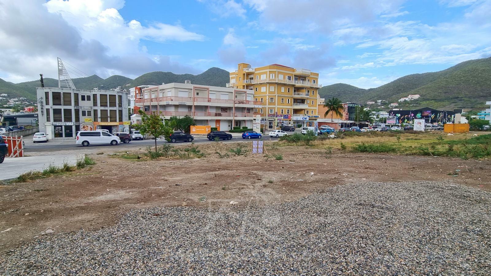 Cole Bay Prime location 700sqm Land FOR RENT, Welfare Rd SXM. By the cinema and casino. 