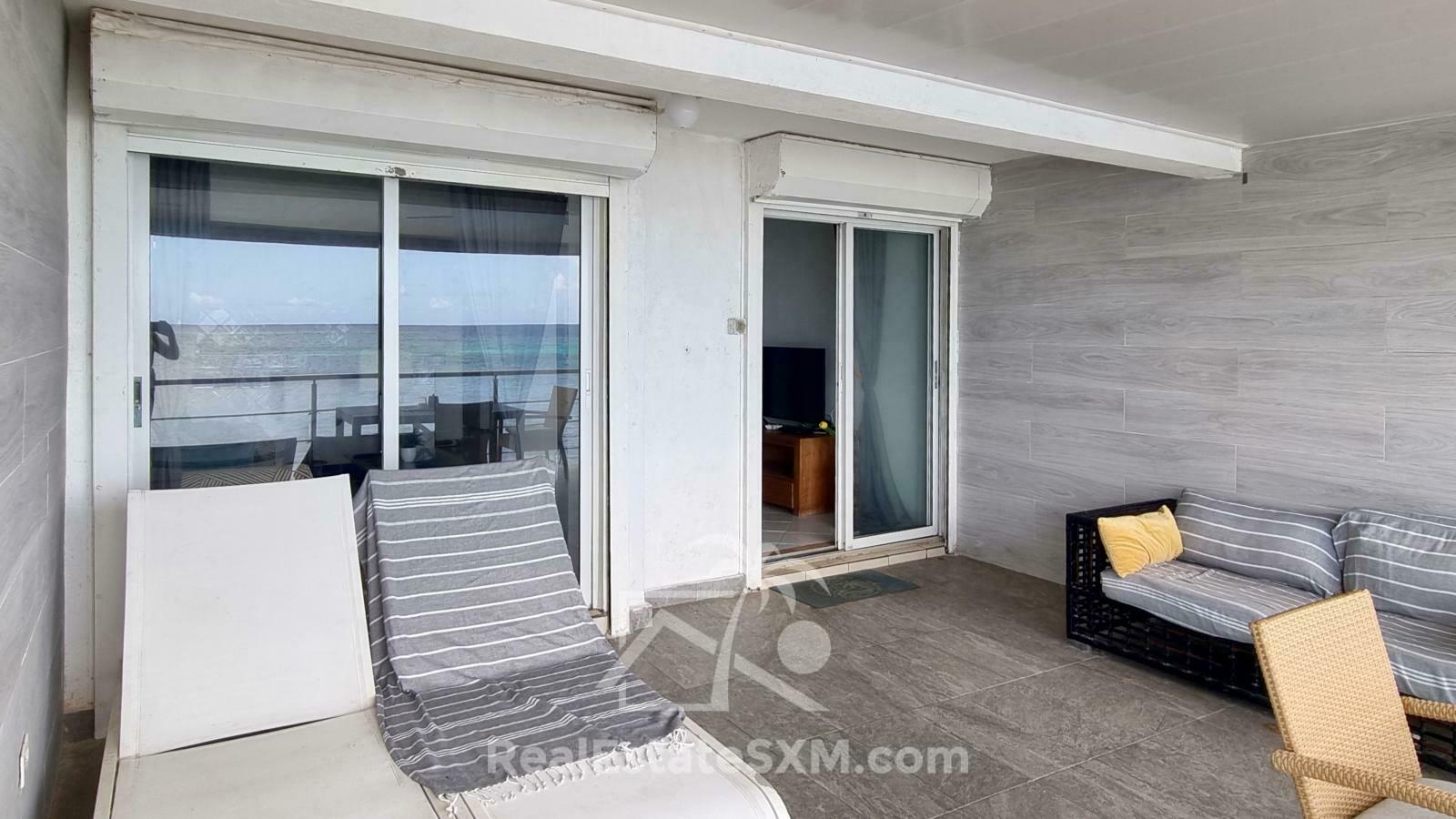 Waterfront Apartment for RENT Beacon Hill SXM. Caribbean Sunsets. Secured. Fully furnished
