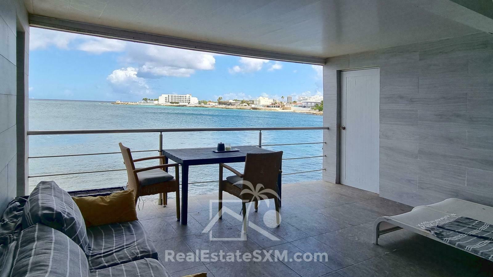 Waterfront Apartment for RENT Beacon Hill SXM. Caribbean Sunsets. Secured. Fully furnished