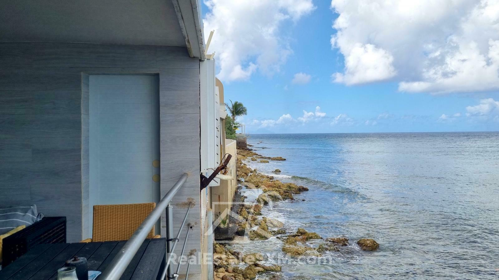 Waterfront Apartment for RENT Beacon Hill SXM. Caribbean Sunsets. Secured. Fully furnished