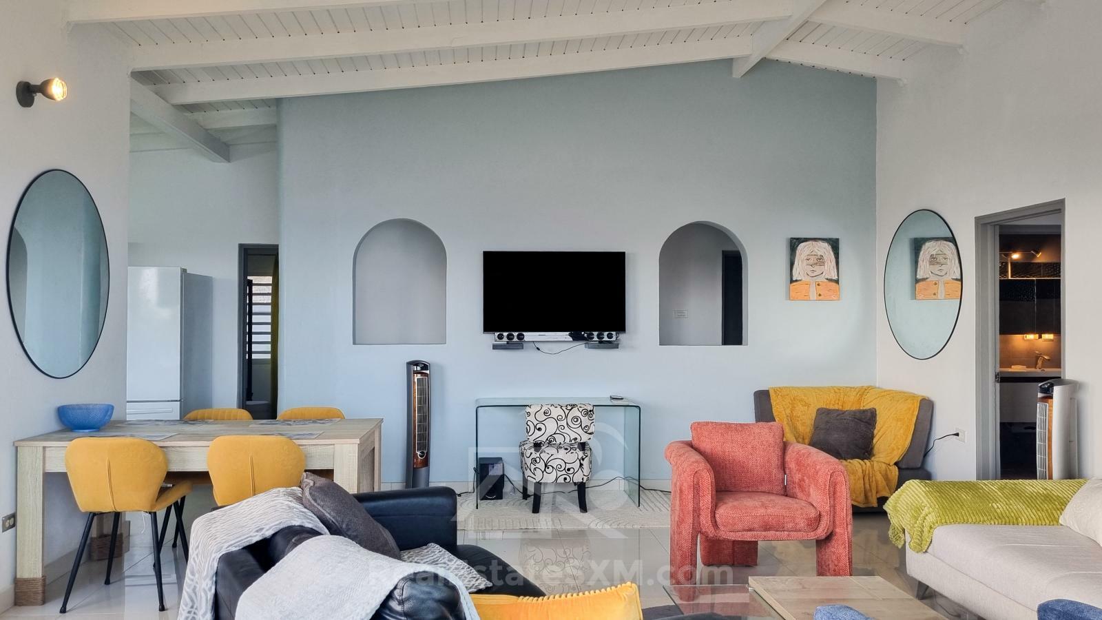 Point Blanche Penthouse for rent: stunning 3bed/2bath with huge sundeck and amazing ocean views