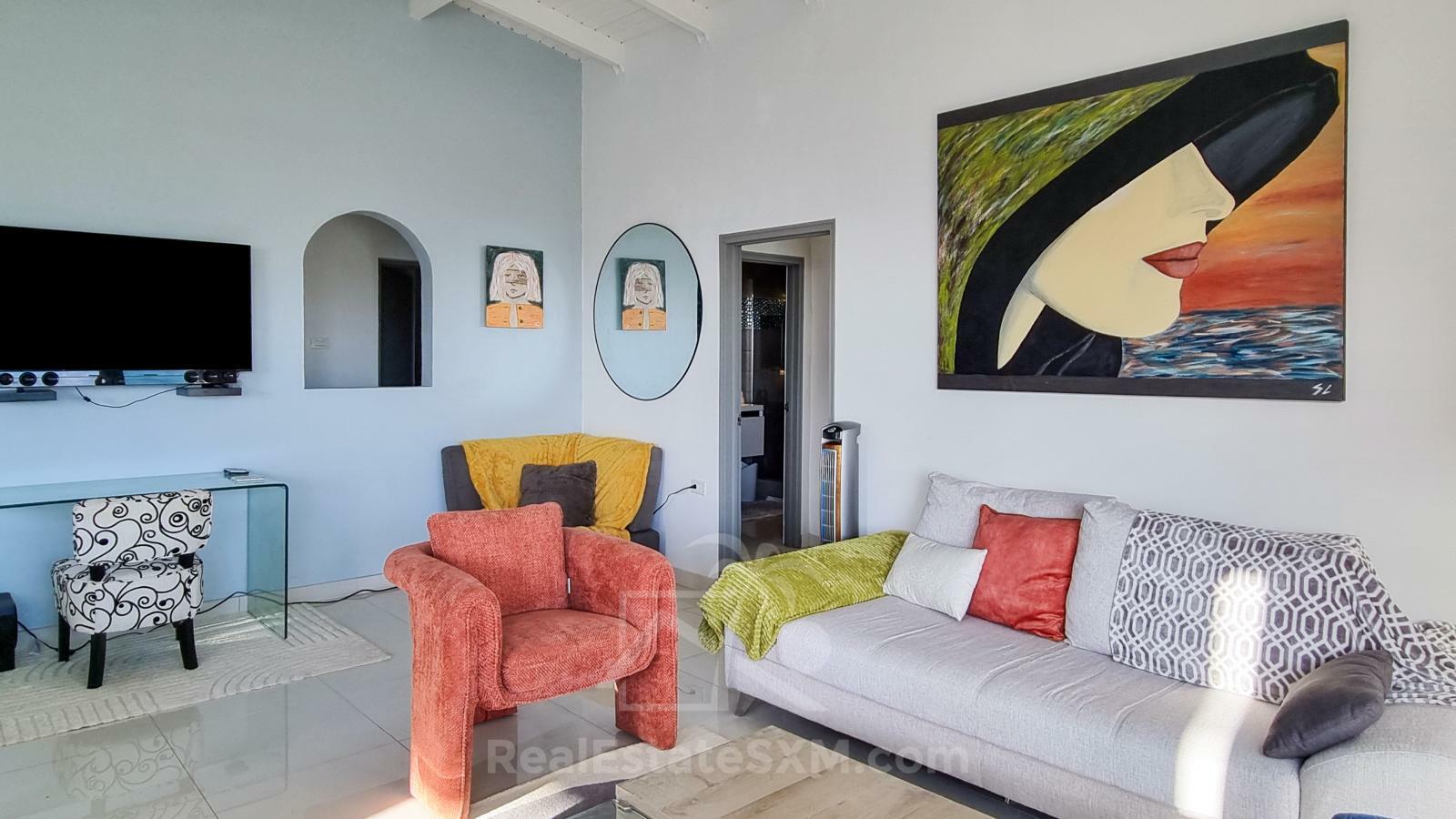Point Blanche Penthouse for rent: stunning 3bed/2bath with huge sundeck and amazing ocean views