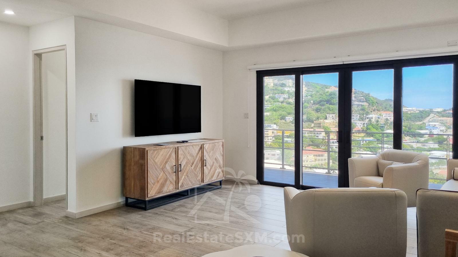 Caribbean Sunrises. 2-bedrooms for sale in SXM Point Blanche Lajas. Ocean View. Luxury. Furnished