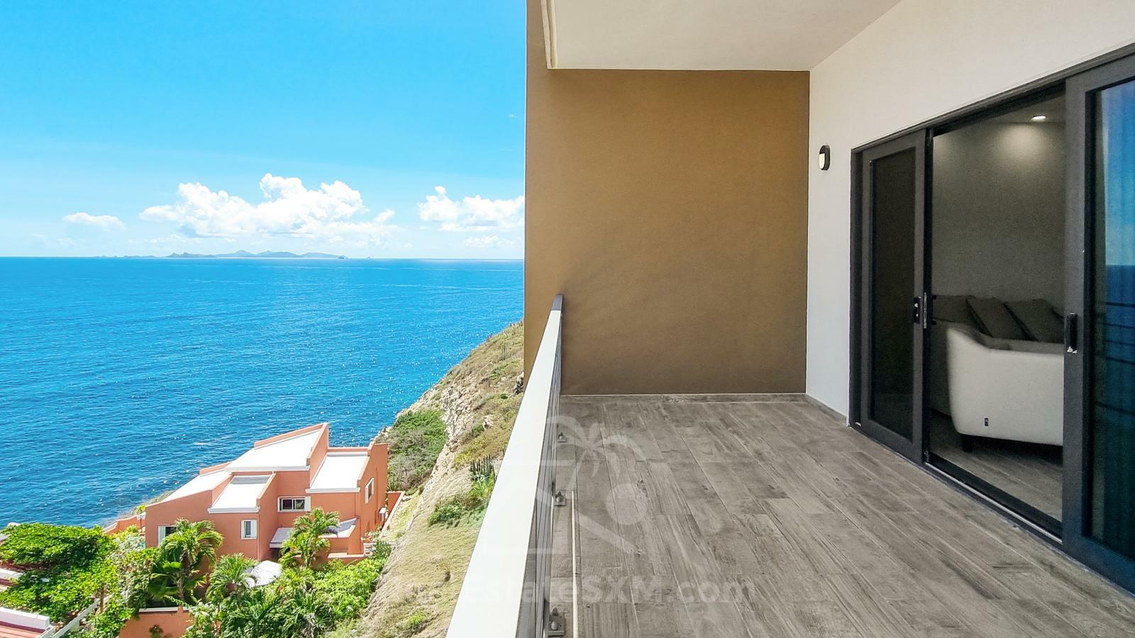 Caribbean Sunrises. 2-bedrooms for sale in SXM Point Blanche Lajas. Ocean View. Luxury. Furnished