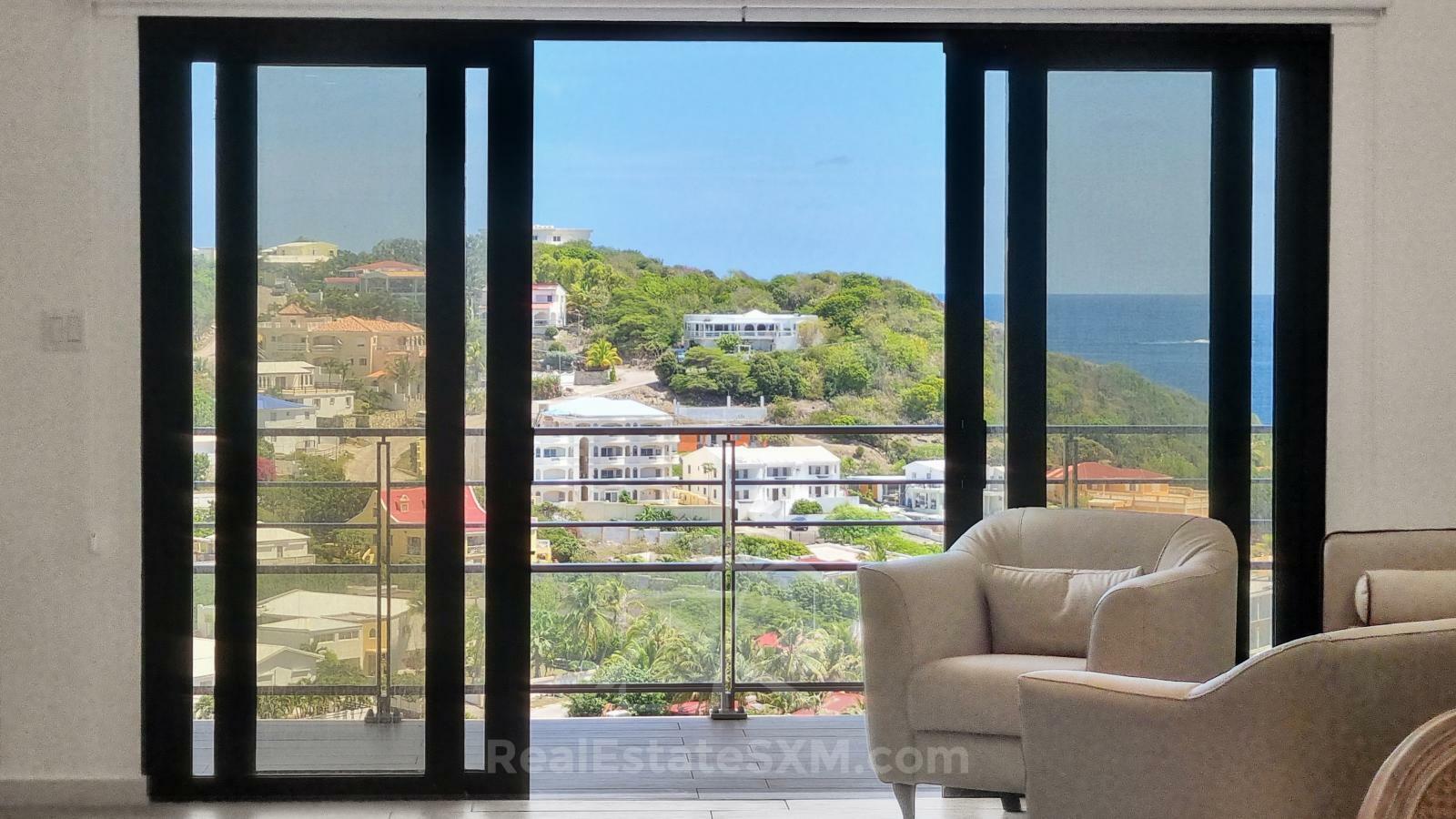 Caribbean Sunrises. 2-bedrooms for sale in SXM Point Blanche Lajas. Ocean View. Luxury. Furnished