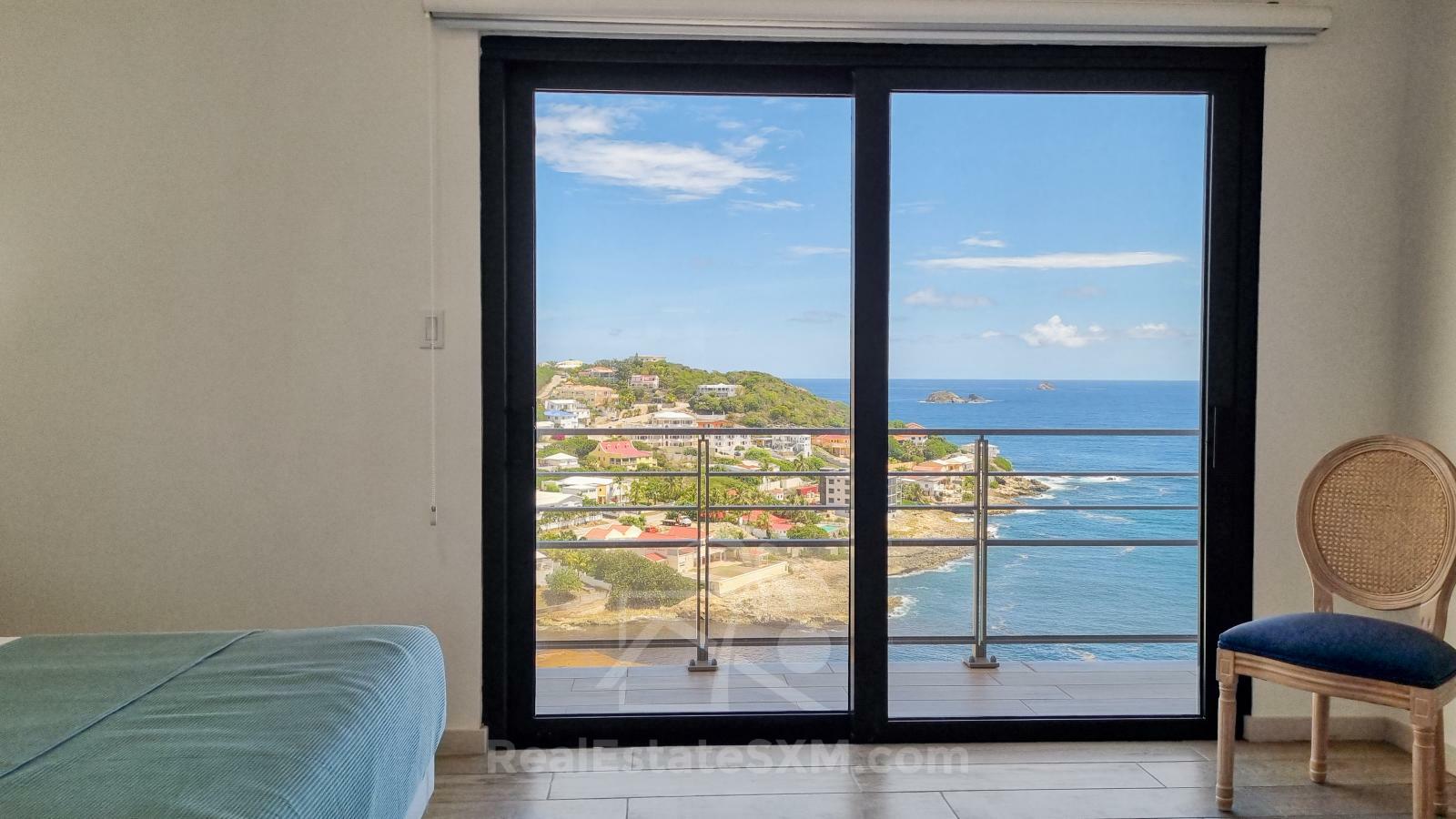 Caribbean Sunrises. 2-bedrooms for sale in SXM Point Blanche Lajas. Ocean View. Luxury. Furnished