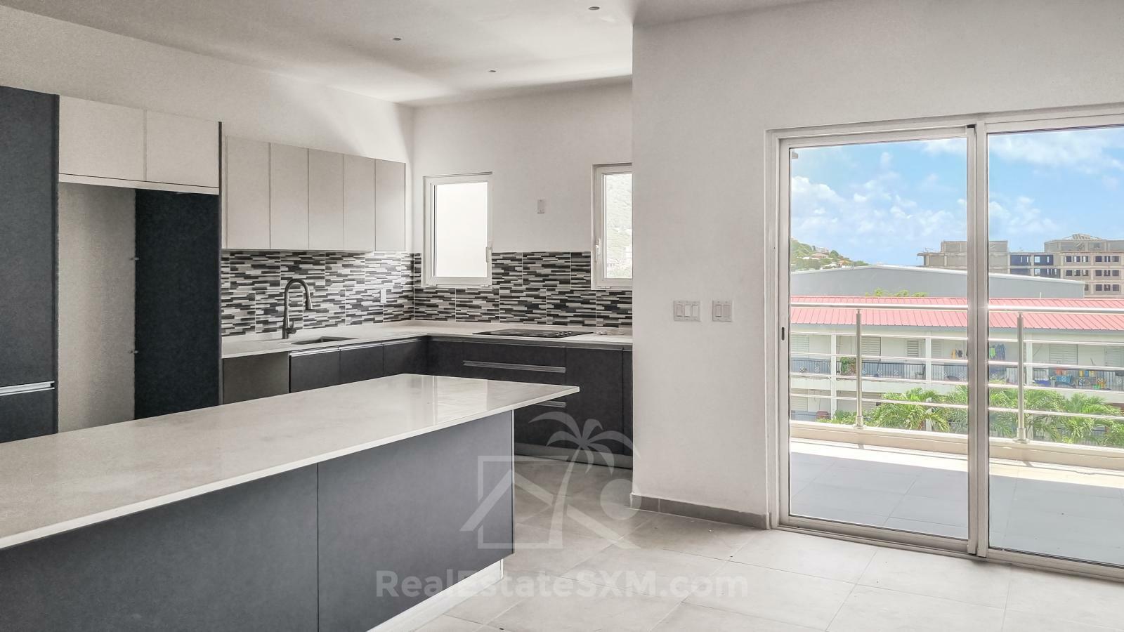 Large NEW 2-bedrooms Apartments FOR RENT. SXM, Cay Hill, Hospital Rd. Underground parking. Elevator