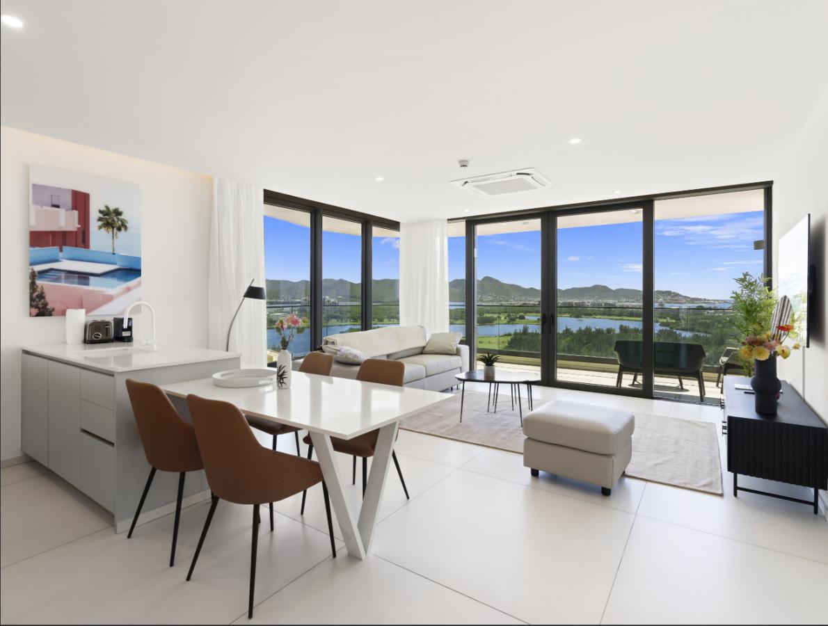 SXM Fourteen at Mullet Bay Beach 2-bedrooms condo FOR SALE. Ocean view. Sunsets. B-1403