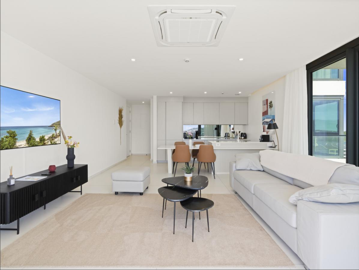 SXM Fourteen at Mullet Bay Beach 2-bedrooms condo FOR SALE. Ocean view. Sunsets. B-1403