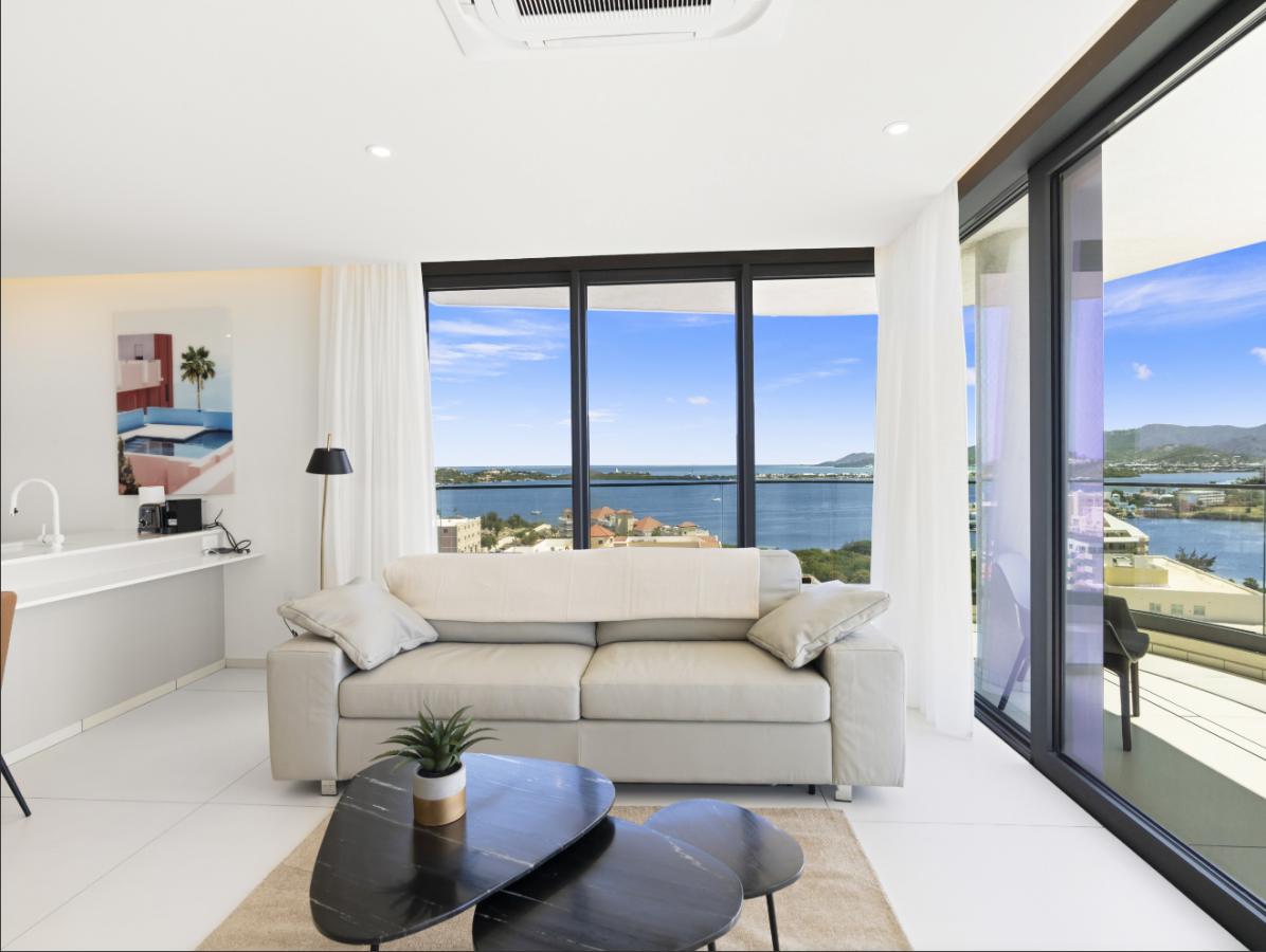 SXM Fourteen at Mullet Bay Beach 2-bedrooms condo FOR SALE. Ocean view. Sunsets. B-1403