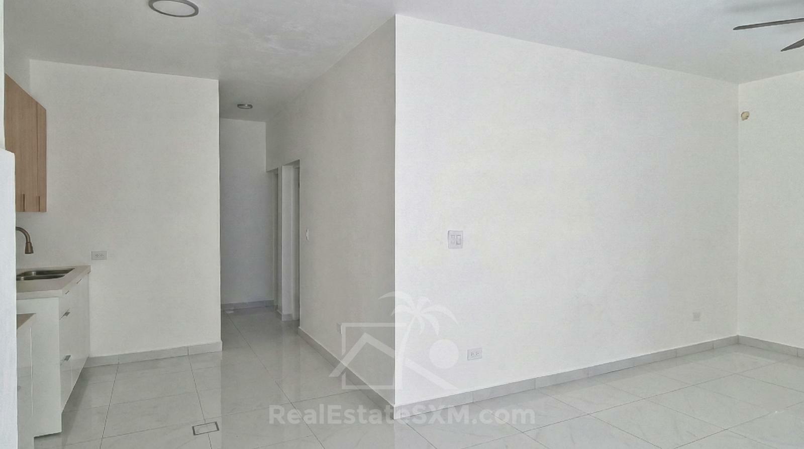 Cole Bay. Brand NEW apartment FOR RENT. Quiet and central location. 2 Parking spots. Porch