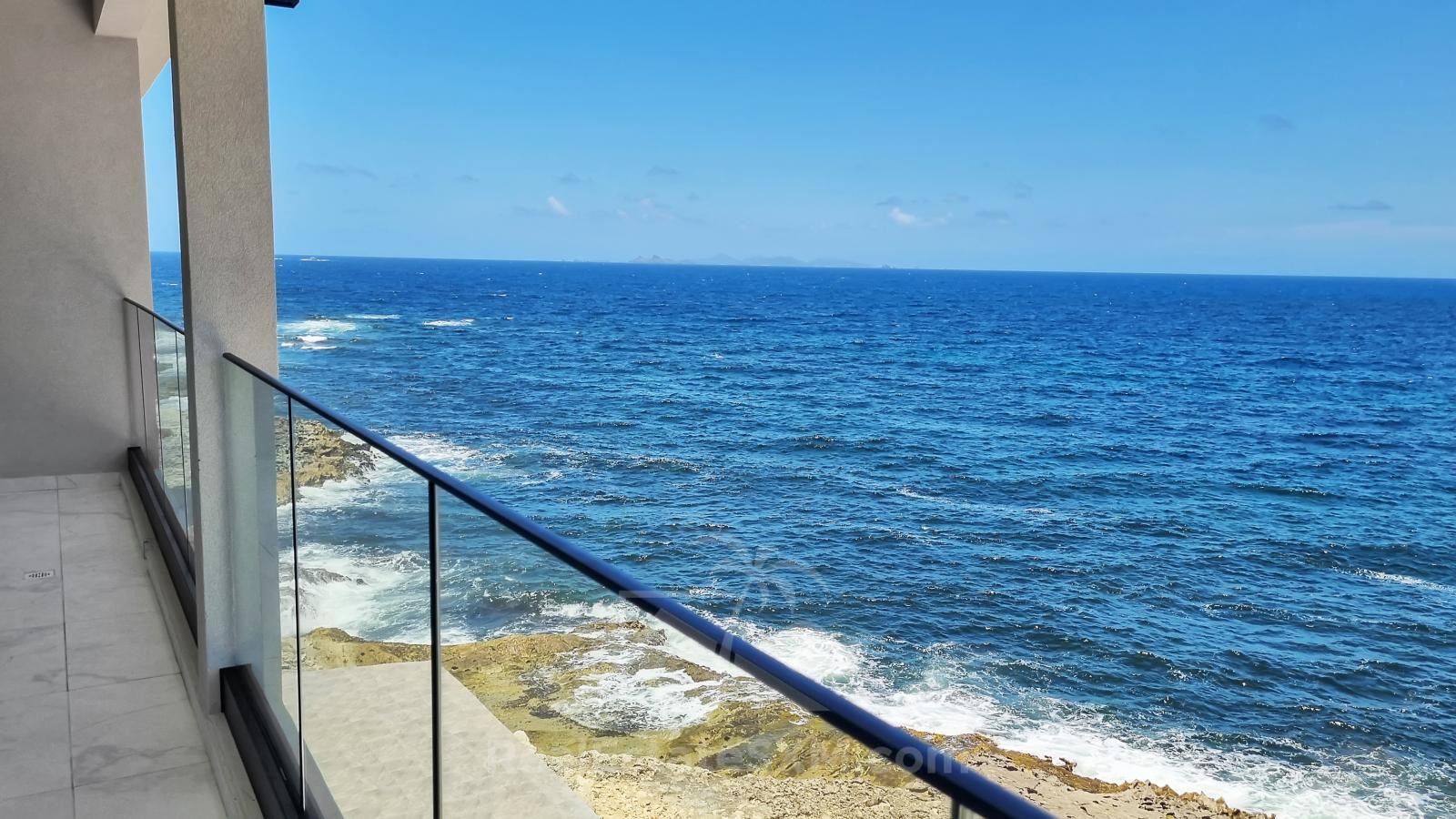 St Maarten brand new home: Ocean Front NEW 2 bedrooms, Point Blanche. Caribbean living. Vivid Res.