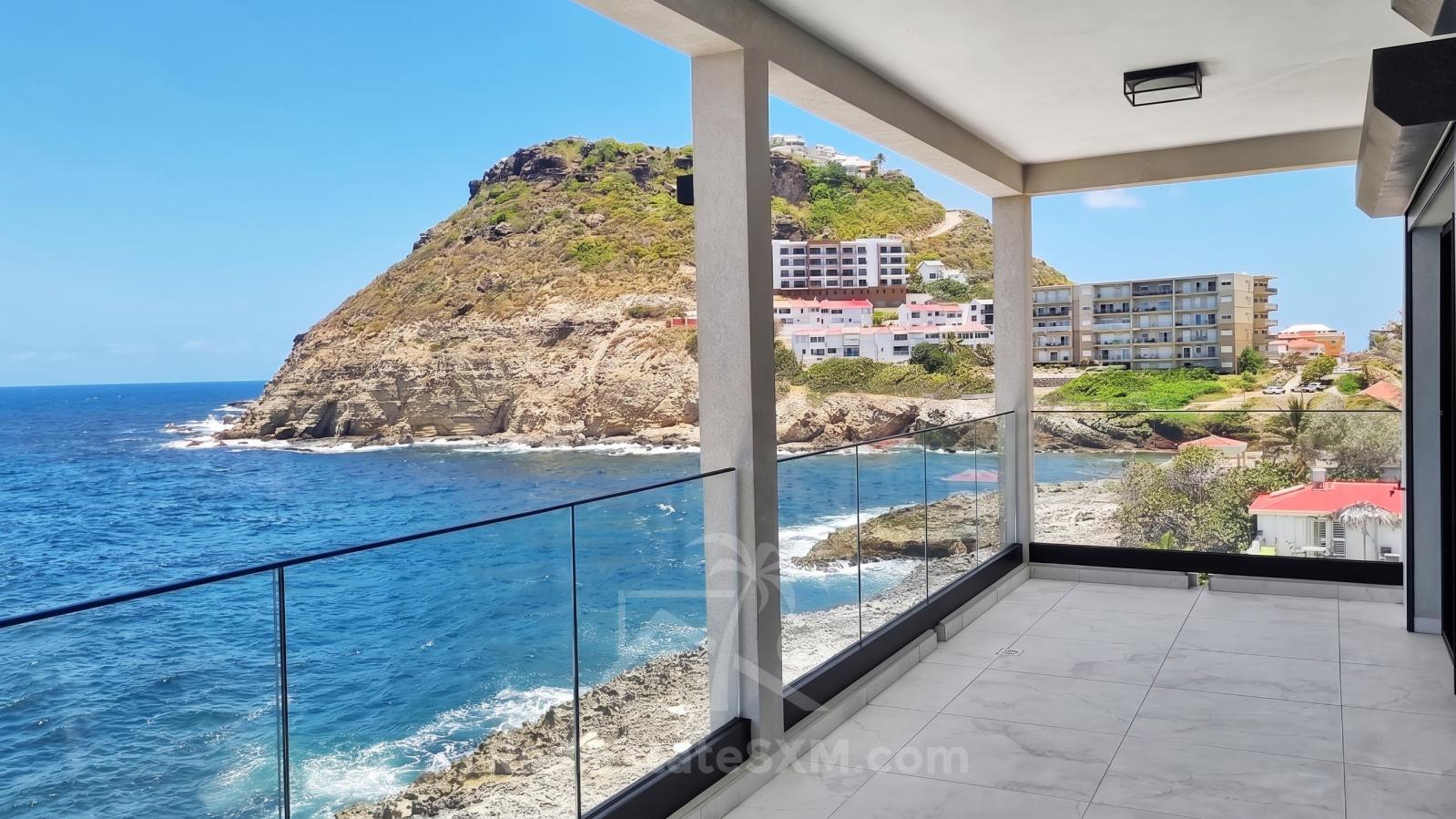 St Maarten brand new home: Ocean Front NEW 2 bedrooms, Point Blanche. Caribbean living. Vivid Res.