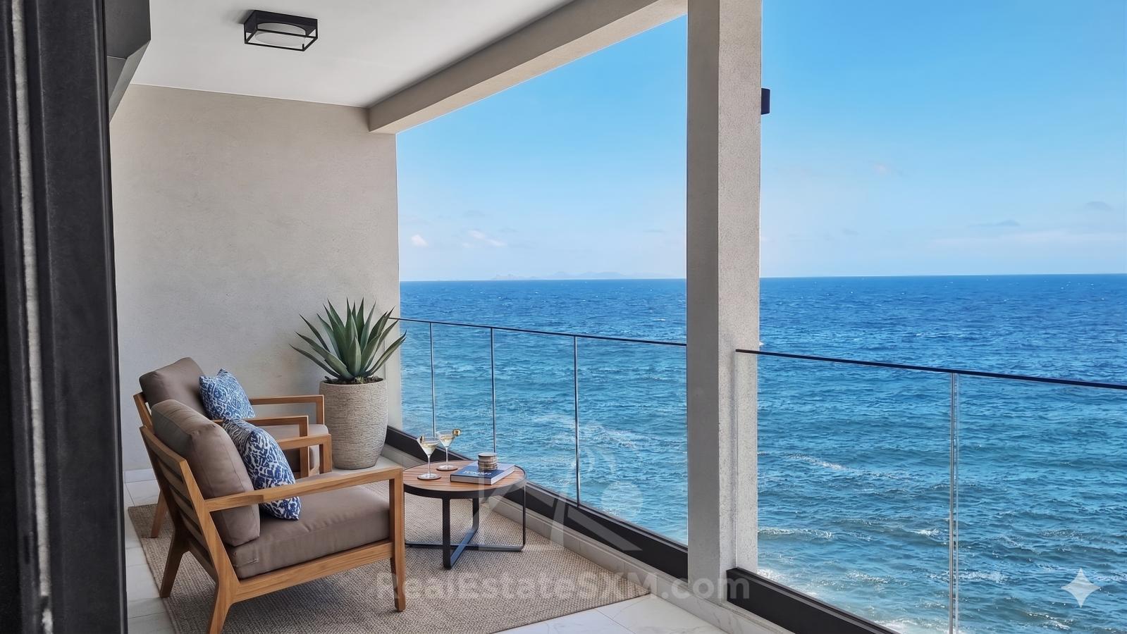 St Maarten brand new home: Ocean Front NEW 2 bedrooms, Point Blanche. Caribbean living. Vivid Res.