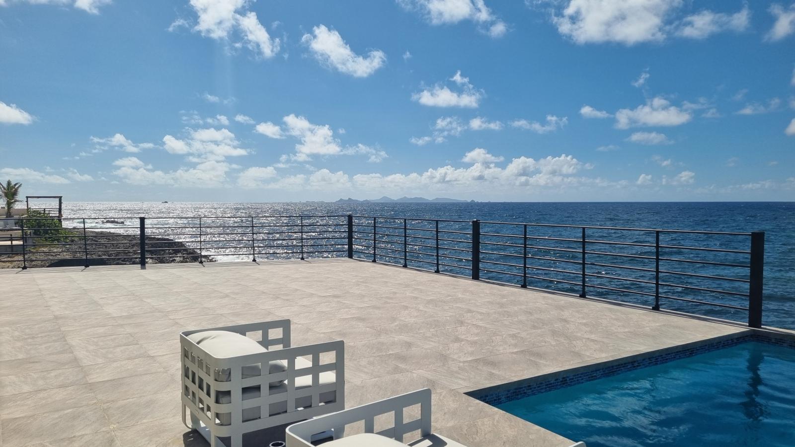 St Maarten brand new home: Ocean Front NEW 2 bedrooms, Point Blanche. Caribbean living. Vivid Res.